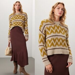 The GREAT Folk Pullover golf sweater. Size 2 medium